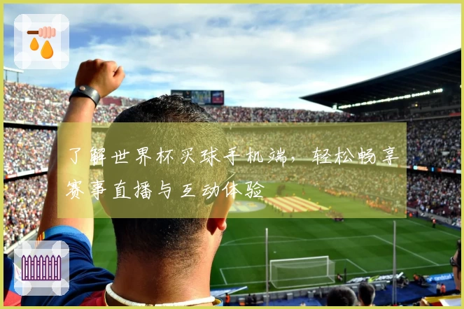 了解世界杯买球手机端，轻松畅享赛事直播与互动体验
